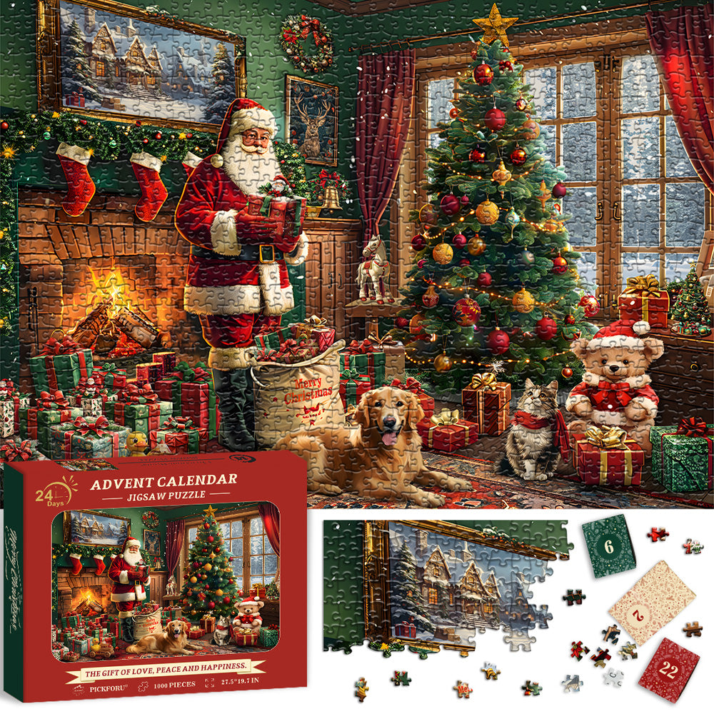  Christmas House Advent Calendar Jigsaw Puzzle 1000 Pieces