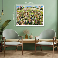 Dogs & Wild Blooms Jigsaw Puzzle 1000 Pieces