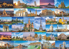 Rompecabezas de viajes de Europa de 1000 piezas 