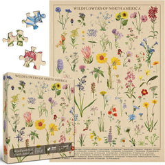 Pickforu® Vintage Wildblumen-Puzzle 1000 Teile