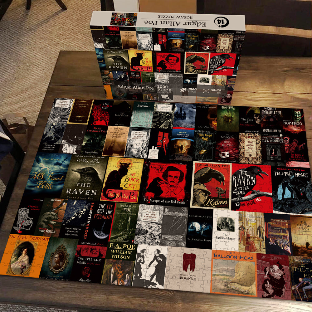 Pickforu® Edgar Allan Poe Book Jigsaw Puzzles 1000 Pieces