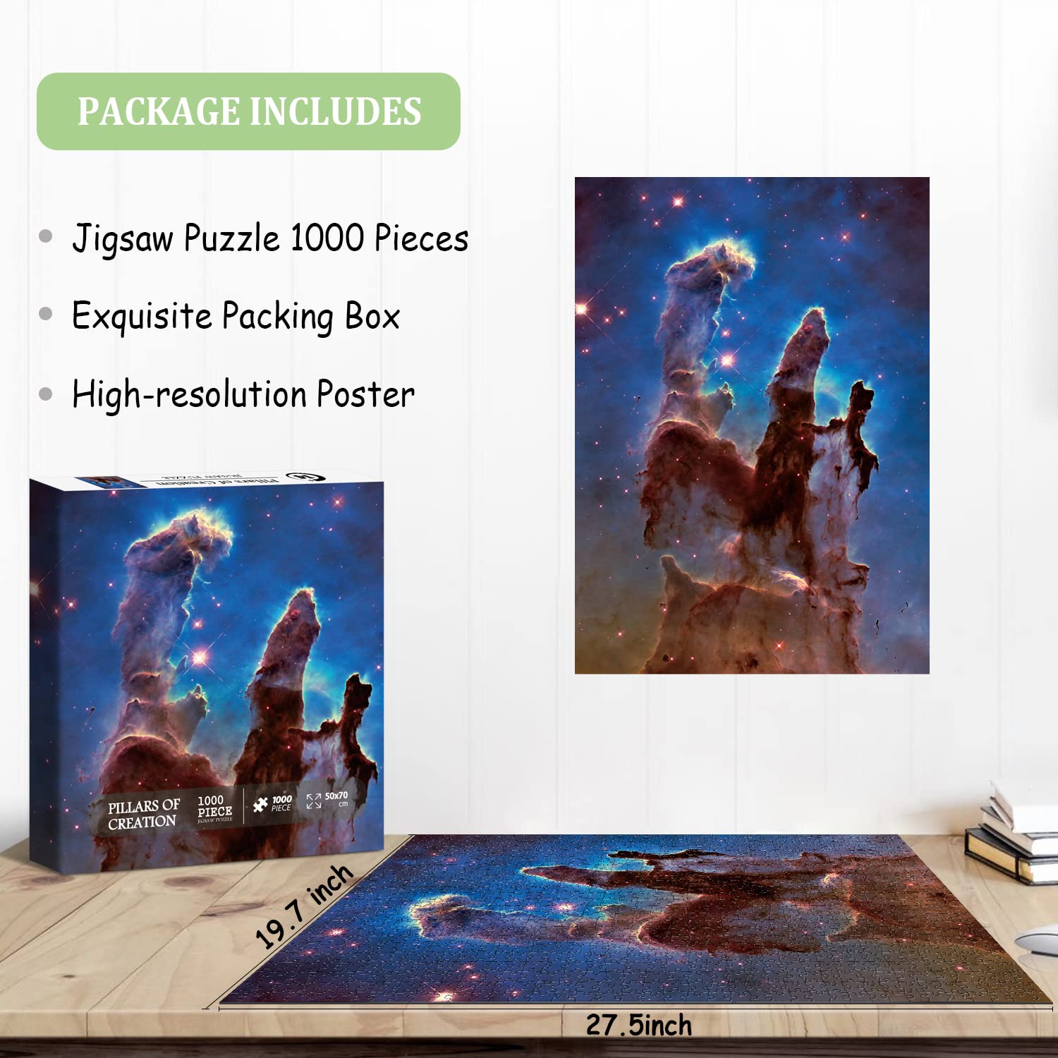 Pickforu® Pillars Of Creation Puzzle 1000 pièces