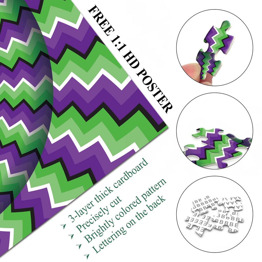 Pickforu® 3D Rotating Ripple Jigsaw Puzzles 1000 Pieces Pickforu Puzzle