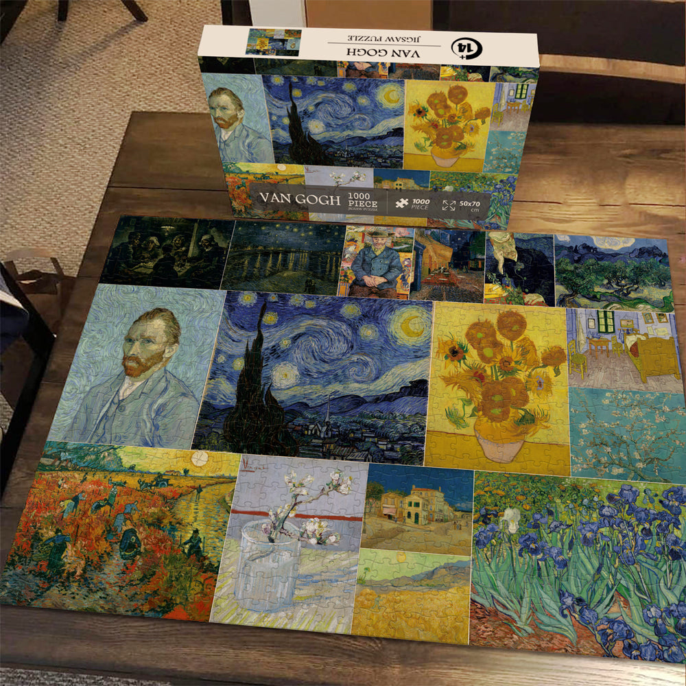 Pickforu® Colección de Pinturas de Van Gogh Rompecabezas de 1000 Piezas 