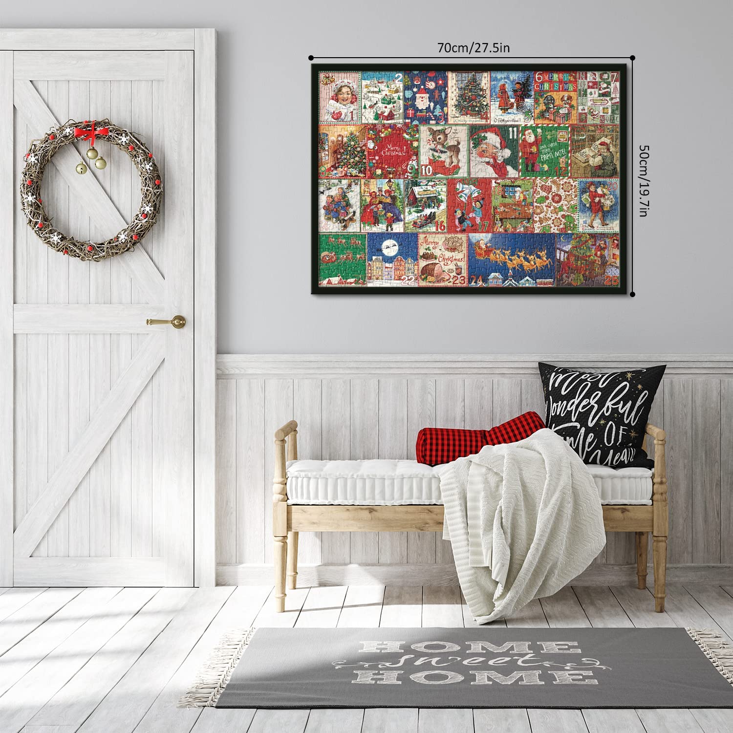 Pickforu® Christmas Advent Calendar Jigsaw Puzzle 1000pcs Pickforu Puzzle
