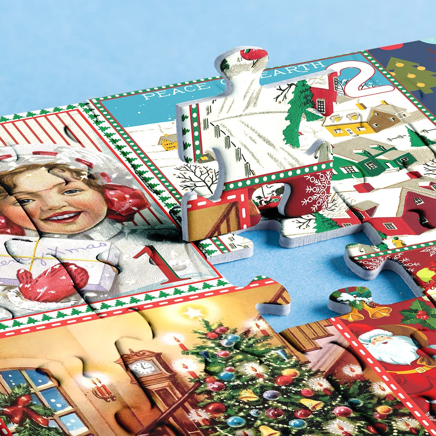 Calendrier de l'Avent de Noël Puzzle 1000pcs