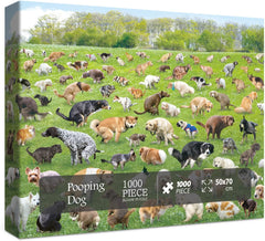 Puzzle mit kackendem Hund, 1000 Teile