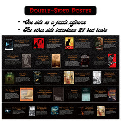 Pickforu® Edgar Allan Poe Libro Rompecabezas 1000 Piezas 