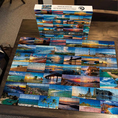 Pickforu® Attractive Beaches Jigsaw Puzzle 1000 Pieces
