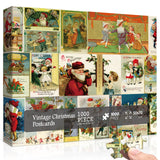 Pickforu® Vintage Christmas Postcards Jigsaw Puzzle 1000 Pieces