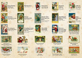 Pickforu® Vintage Christmas Postcards Jigsaw Puzzle 1000 Pieces