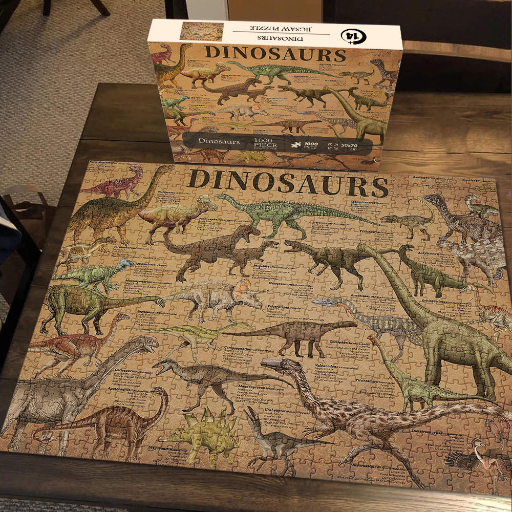 Pickforu® Puzzle Dinosaure 1000 Pièces
