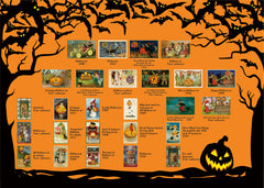 Vintage Halloween Cards Jigsaw Puzzle 1000 Pieces