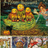 Pickforu® Vintage Halloween Cards Jigsaw Puzzle 1000 Pieces