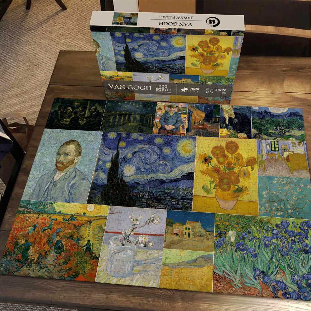 Pickforu® Colección de Pinturas de Van Gogh Rompecabezas de 1000 Piezas 