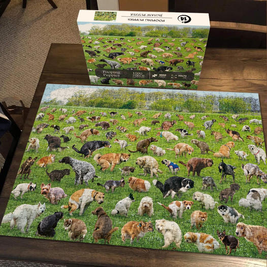 Puzzle chien caca 1000 pièces